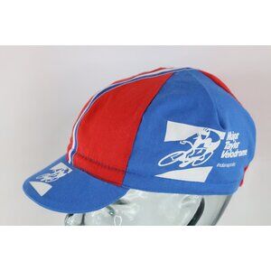 Vtg 70s 80s Distressed Major Taylor Velodrome Bicycle Cycling Hat Cap USA OSFM